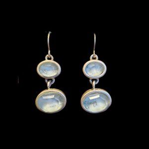 Kenneth Cole KC Blue/Green Stone Dangle Drop Earrings